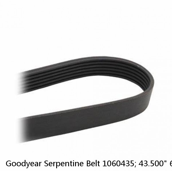 Goodyear Serpentine Belt 1060435; 43.500" 6-Rib Multi V-Belt EPDM (Fits: Audi) #1 image